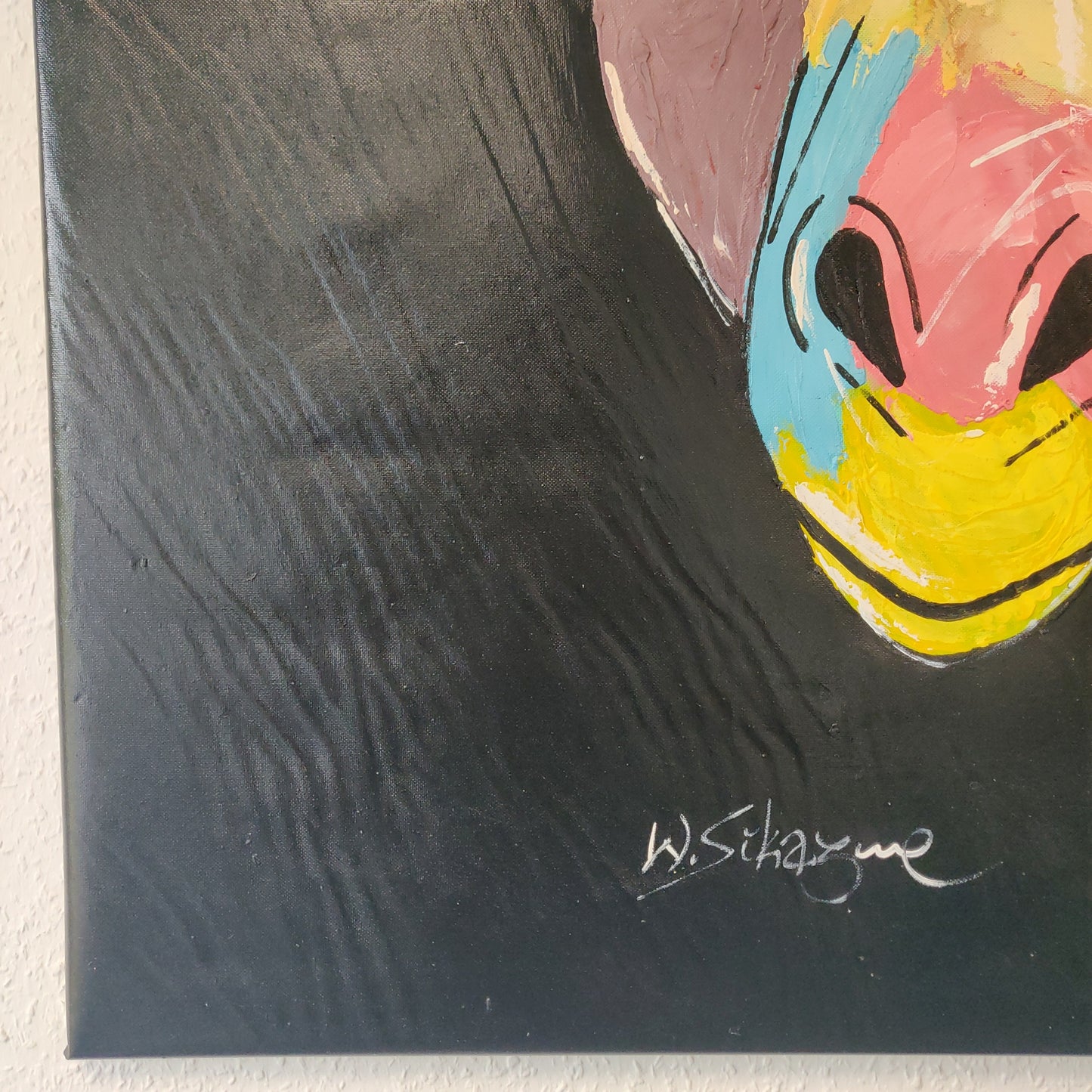 • B-Ware • 'Bunte Giraffe' 100 x 80 cm