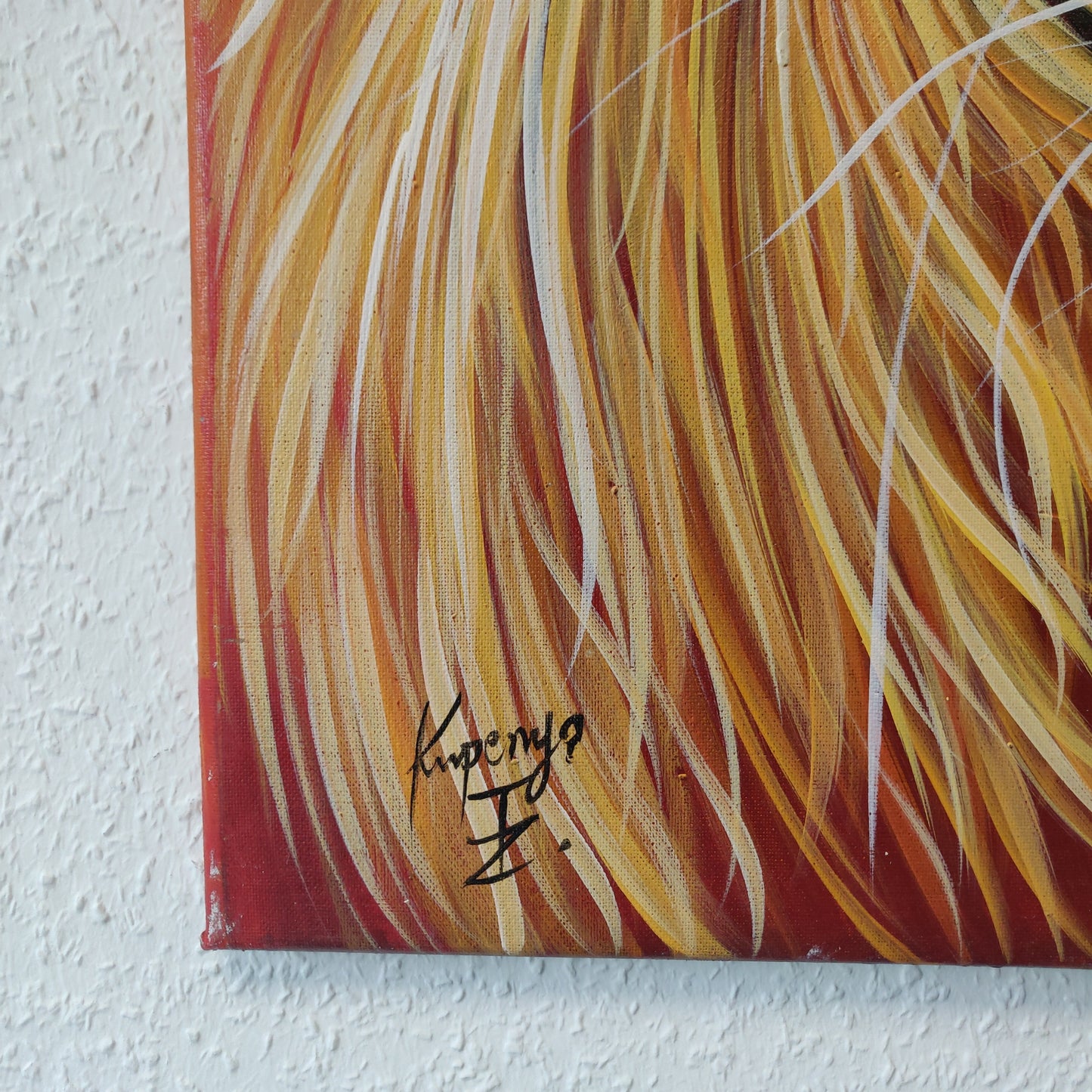 • B-Ware • 'Sanftmütiger Löwe' 100 x 80 cm