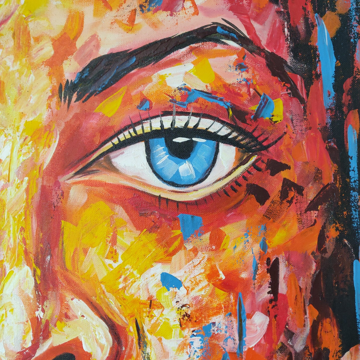 • B-Ware • 'Mosaik Frau' 95 x 75 cm