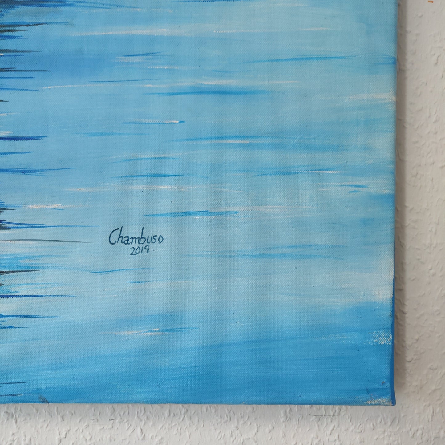 • B-Ware • 'Blauer Morgen' 80 x 60 cm