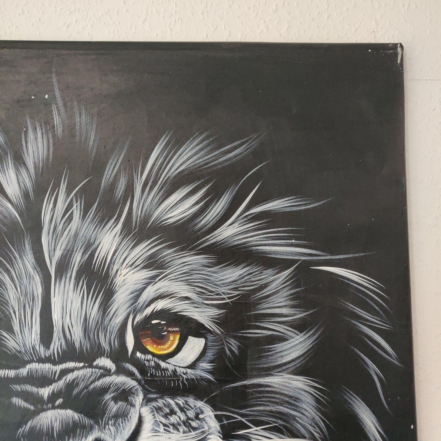 • B-Ware • 'Brüllender Löwe' 100 x 80 cm