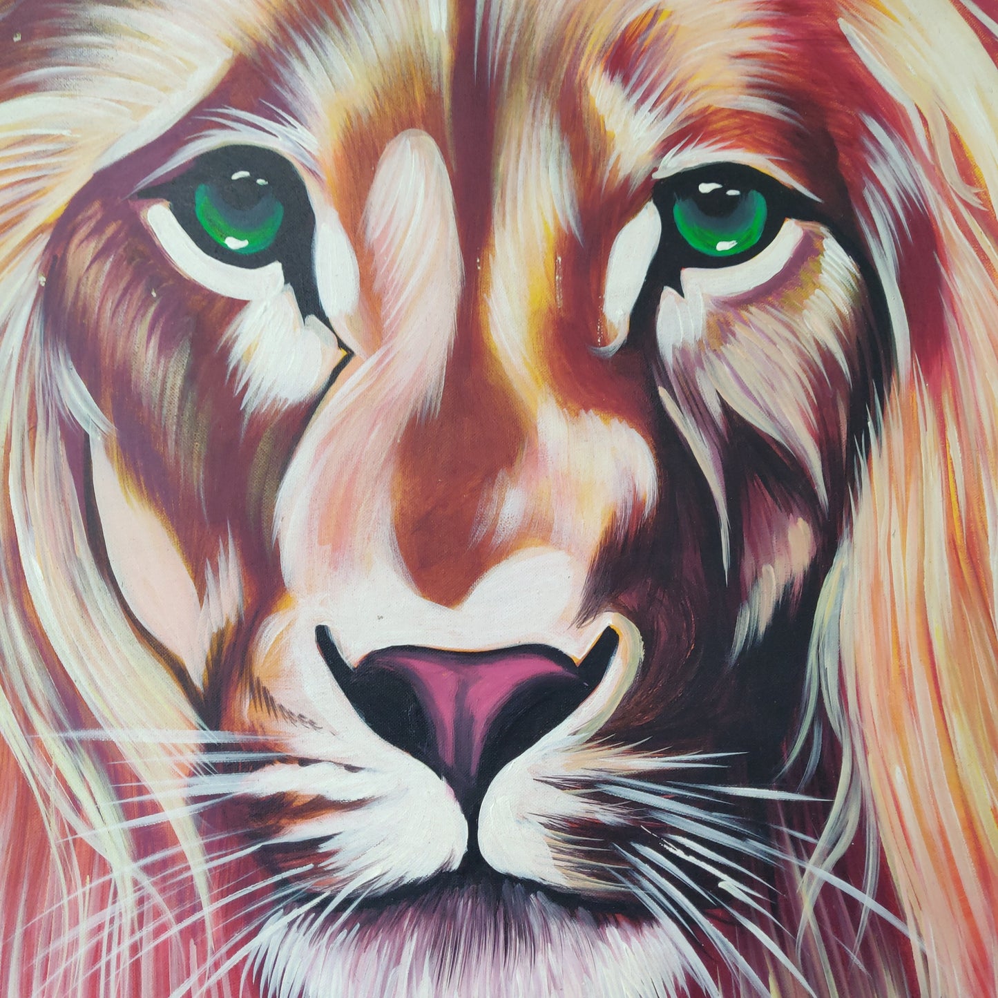 • B-Ware • 'Sanftmütiger Löwe' 100 x 80 cm