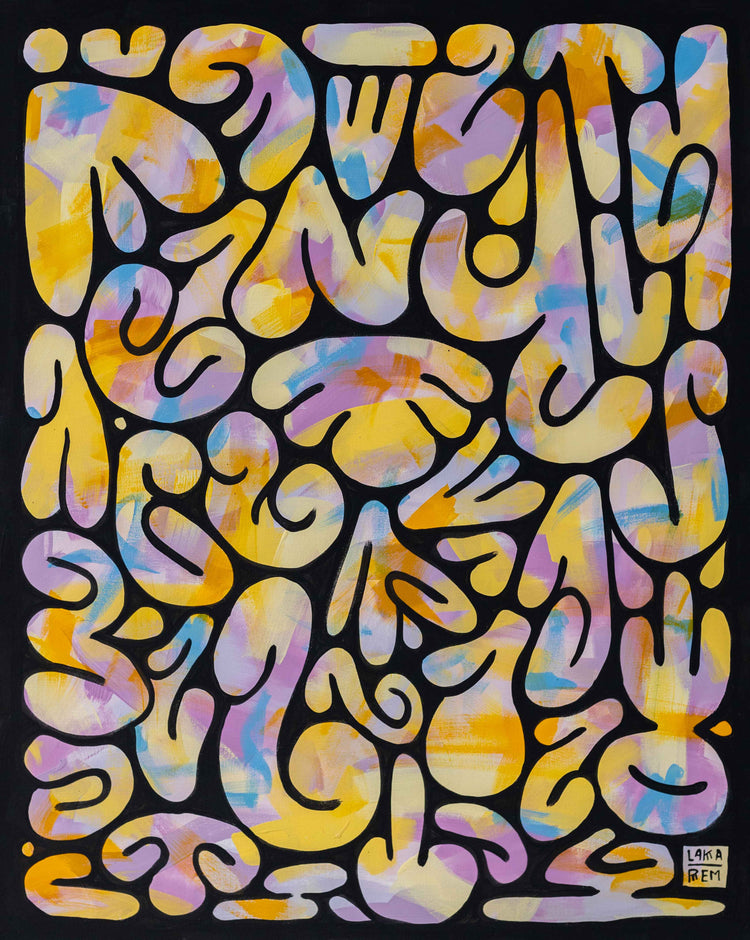 'Conchita de nácar' Handgemaltes Acrylgemälde