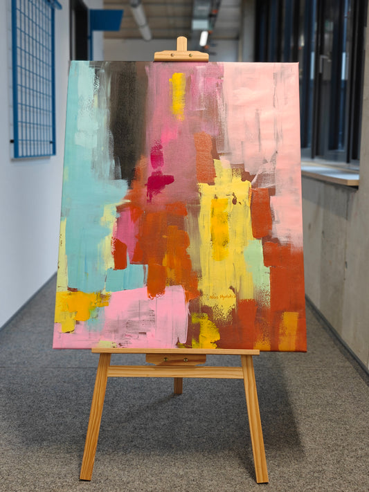 'Fragments of a Brighter World II' Handgemaltes Acrylgemälde