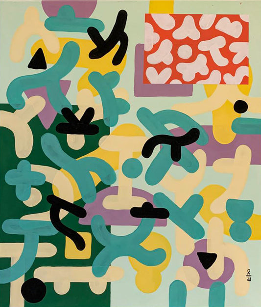 'Cadera relajada' Handgemaltes Acrylgemälde