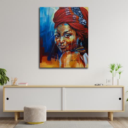 'Woman' Handgemaltes Acrylgemälde 100x80 cm