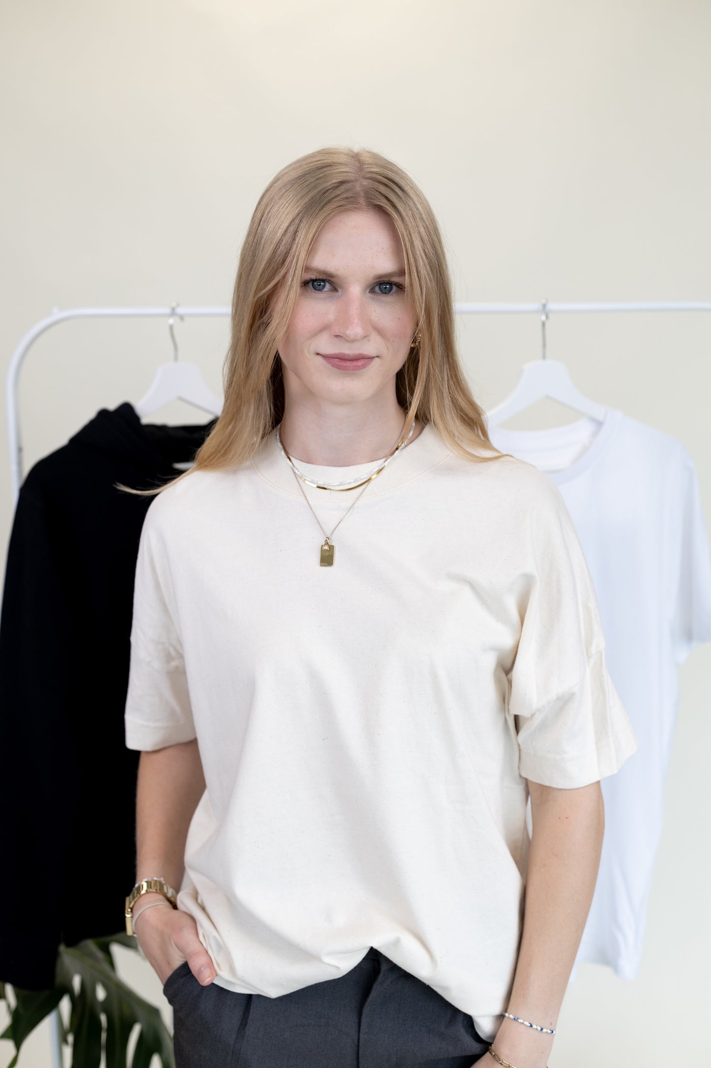 "Zweisamkeit" Oversize T-Shirt - Natural Raw
