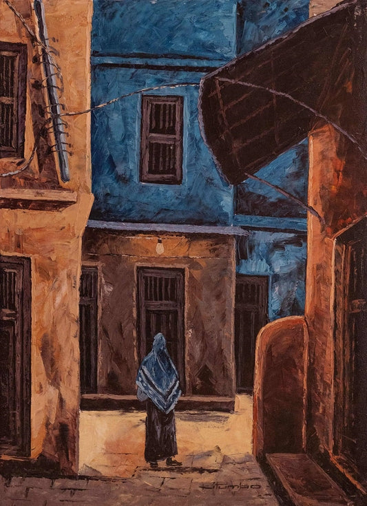 'Loneliness' Handgemaltes Acrylgemälde