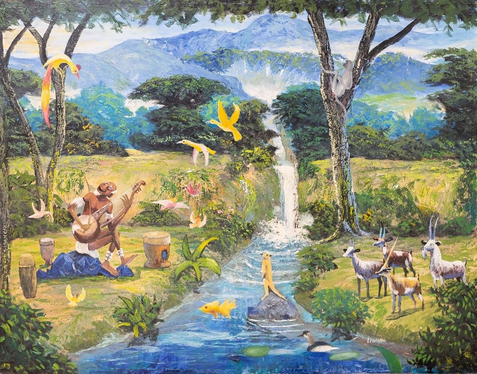 Handmade Painting 'Paradise Sound'