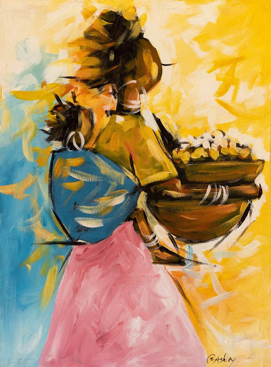 "Determined" Handgemaltes Acrylgemälde