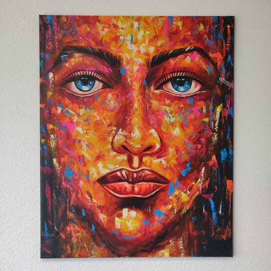 • B-Ware • 'Mosaik Frau' 100 x 80 cm