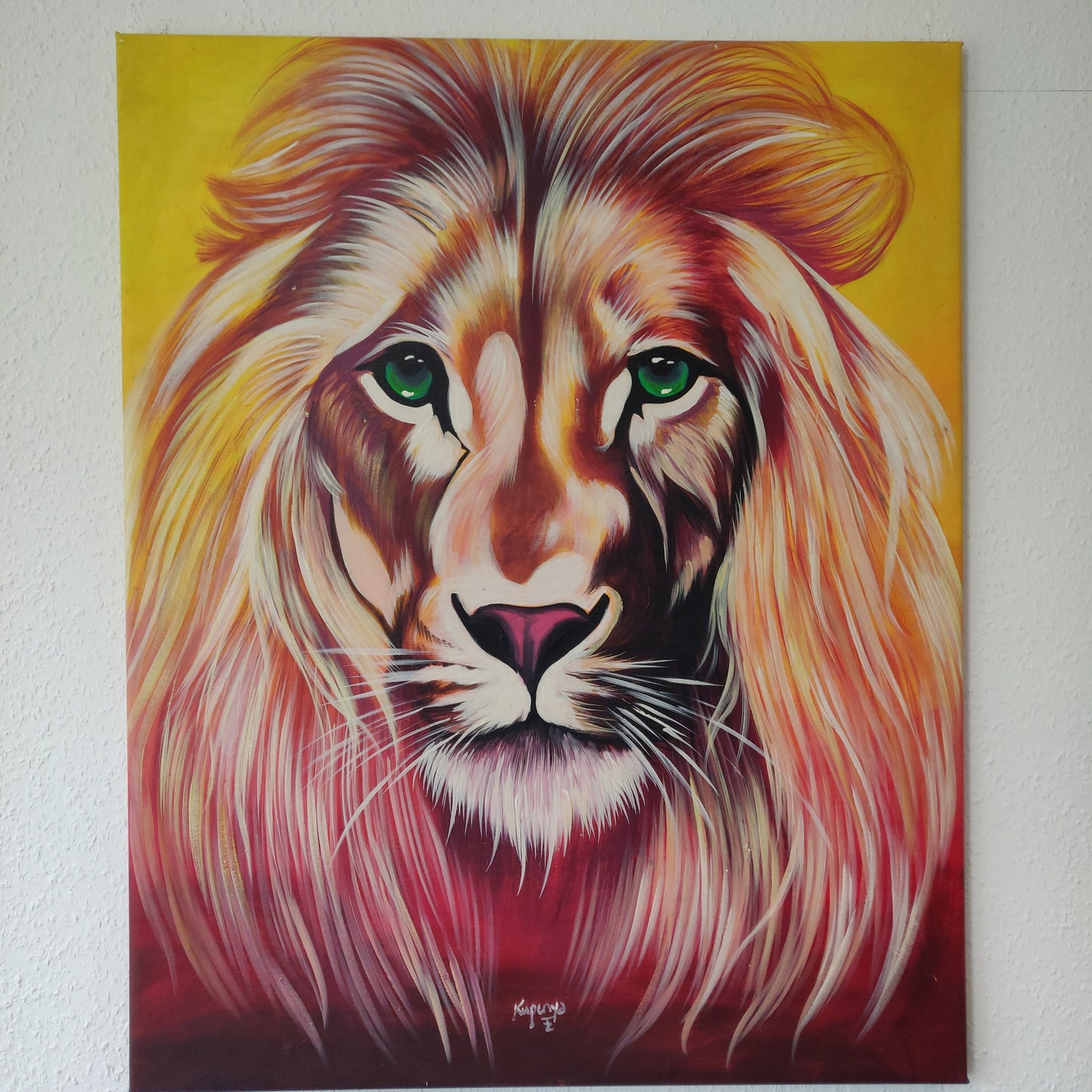 • B-Ware • 'Sanftmütiger Löwe' 100 x 80 cm
