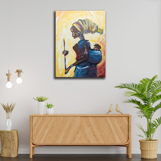 'Path' Handgemaltes Acrylgemälde