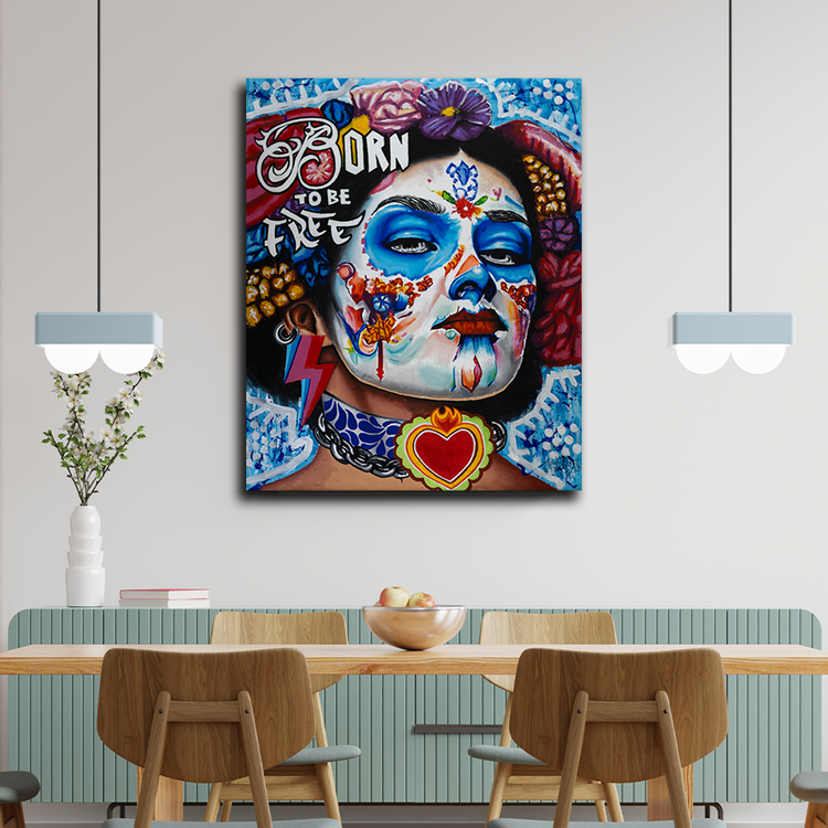 'Catrina' Handgemaltes Acrylgemälde