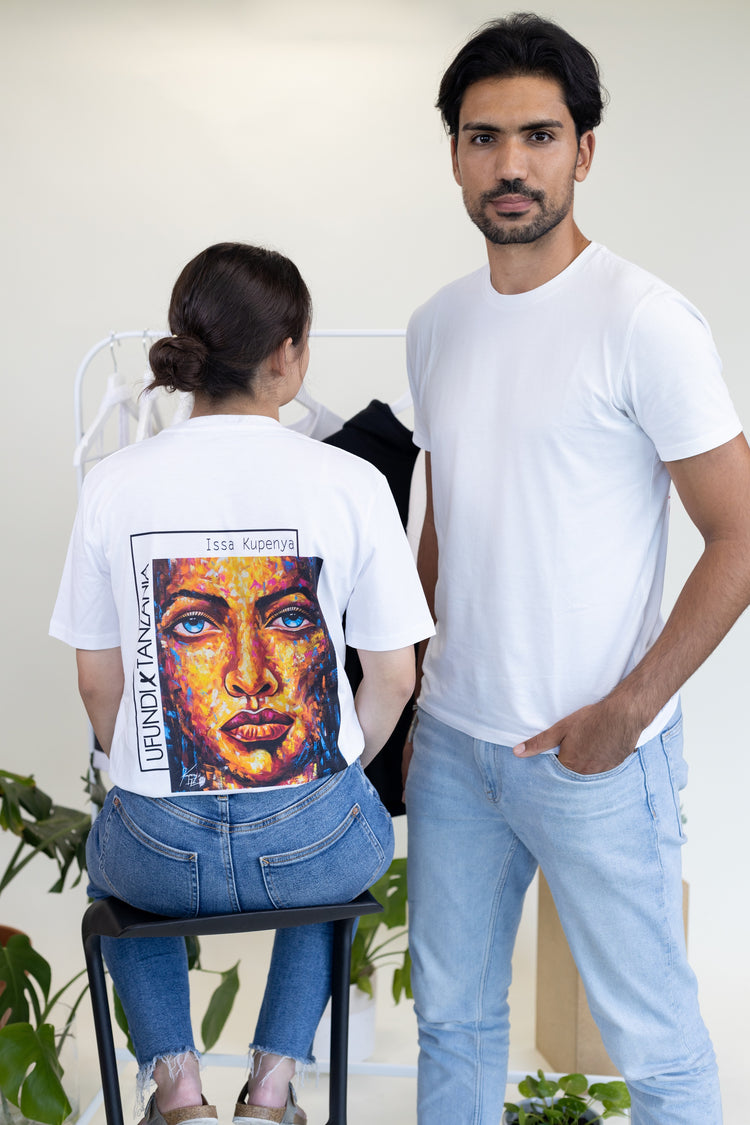 'Mosaik Frau' Slim-Fit T-Shirt