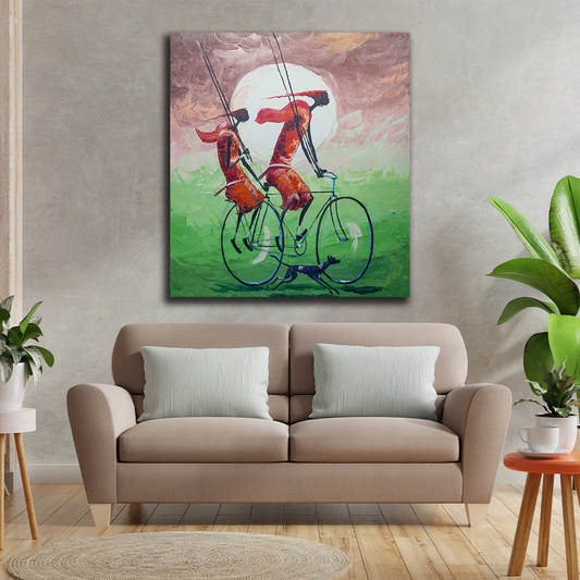 'On The Way' Handgemaltes Acrylgemälde