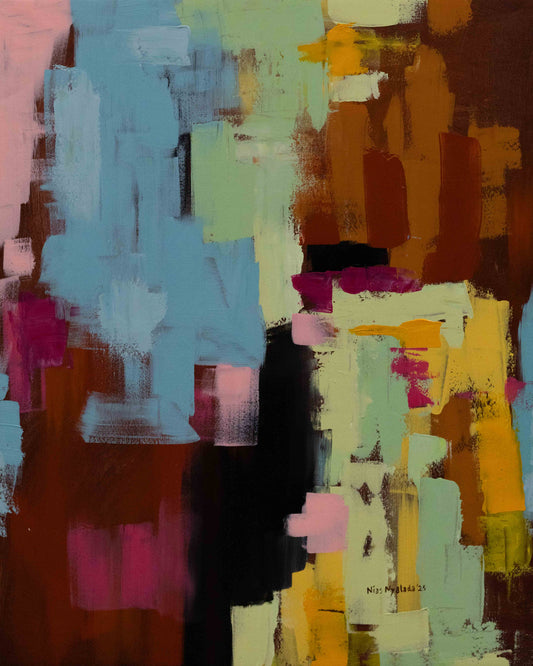 'Fragments of a Brighter World' Handgemaltes Acrylgemälde