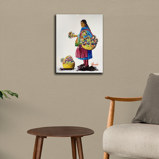 'Vendedora de Muñecas LeLe' Handgemaltes Ölgemälde