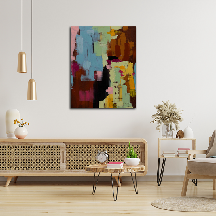 'Fragments of a Brighter World' Handgemaltes Acrylgemälde