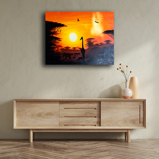 Handmade Painting 'Afterglow'