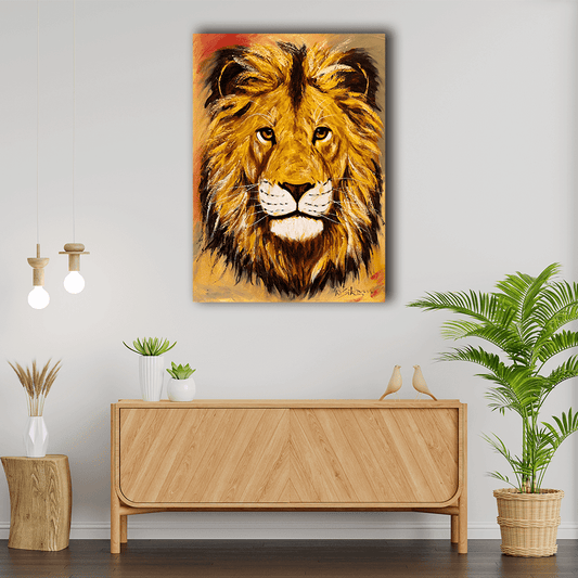 Handmade painting 'Sunshine Lion'