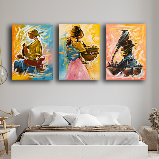 Handmade Paintings 'Strong Women' Bundle