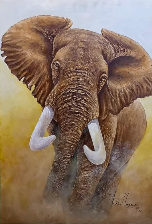 Handmade Painting 'Tusks'