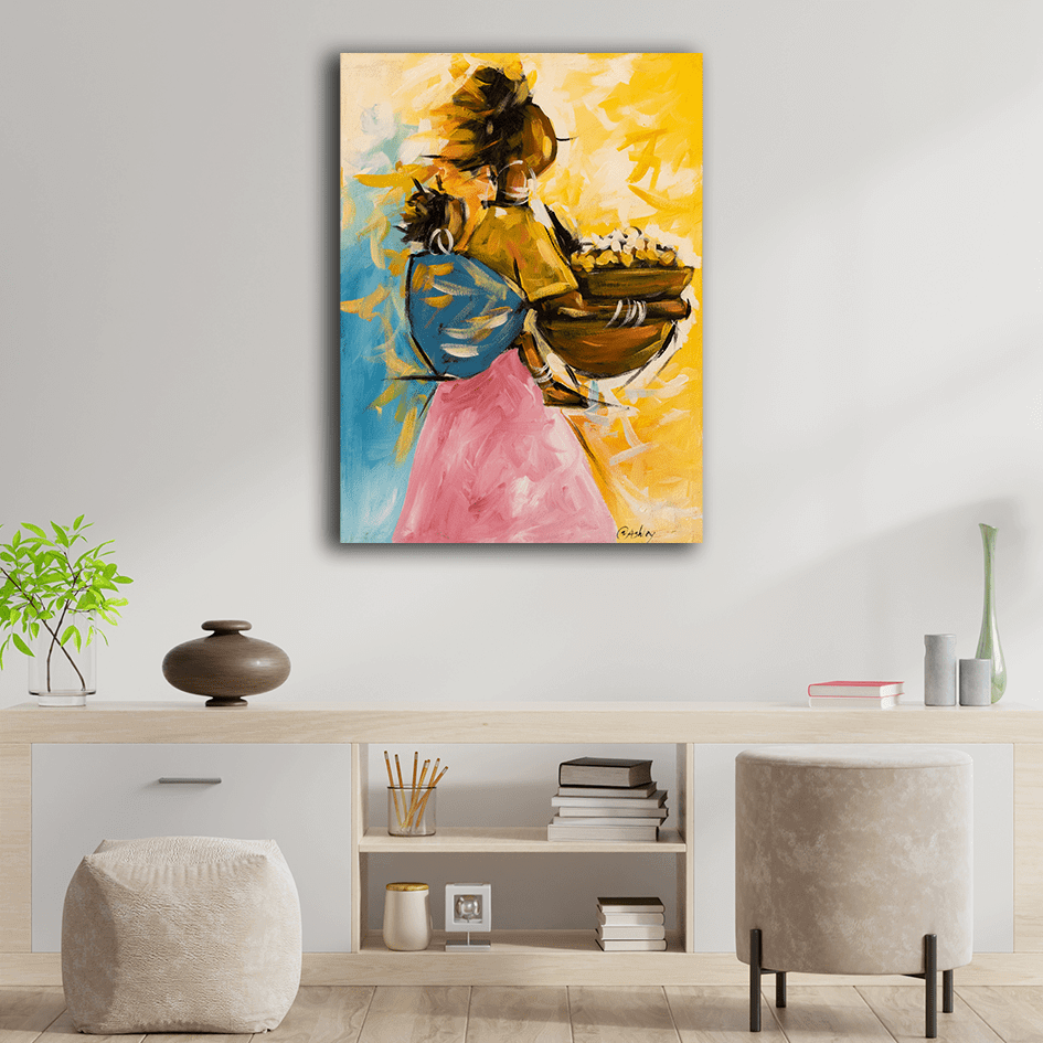 Handmade Painting 'Unbothered' Abstract